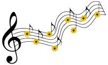 Flower Notes Stave